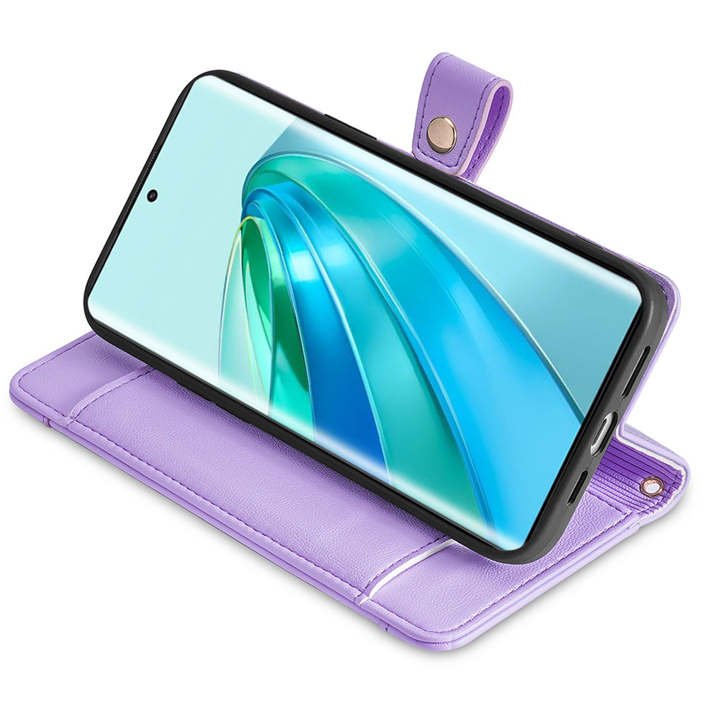Phone Case for Honor X9a 5G X40 5G Magic5 Lite 5G PU Leather Zipper Pocket Card Slots Phone Cover with Straps Phone Case for Honor X9a 5G X40 5G Magic5 Lite 5G PU Leather Zipper Pocket Card Slots Phone Cover with Straps